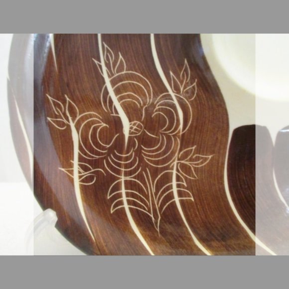 2 Rare Vintage Puriton Slip Ware "INTAGLIO" Tea and Toast Plates " 8.5" - Picture 9 of 12